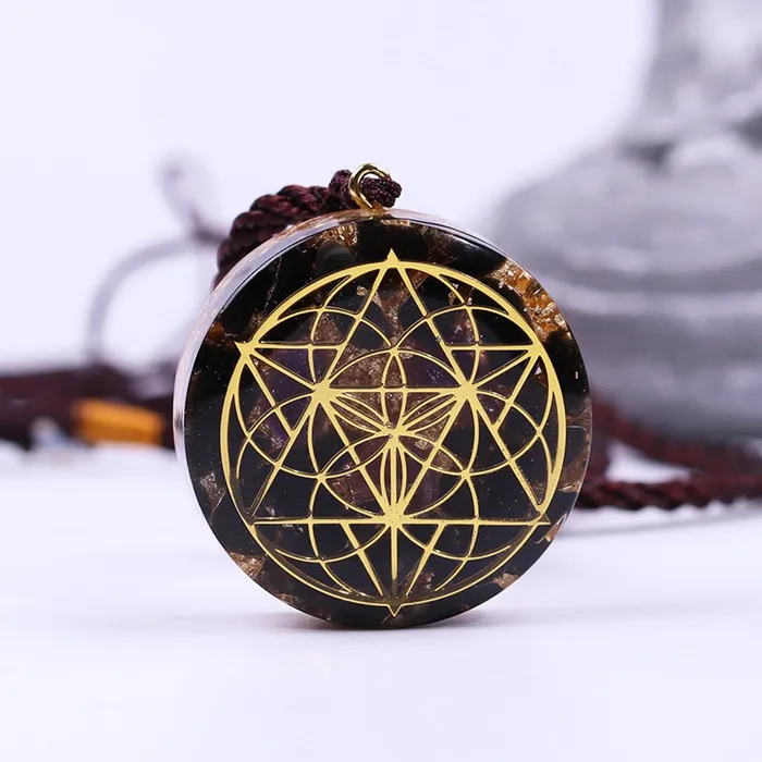 Necklaces Bryan Lim Seed of life Ancient Orgon Energy Crystal Pendant