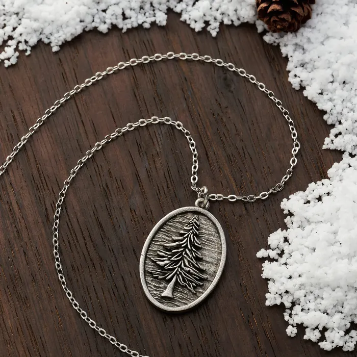 Necklaces Chadds Ford Jewelry Vintage Oval Pine Tree Gift Set