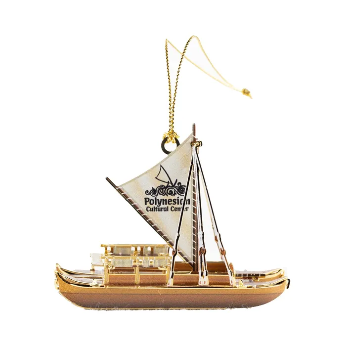 Necklaces CHEMARTBEACON Polynesian Canoe with Sail Christmas Ornament XL