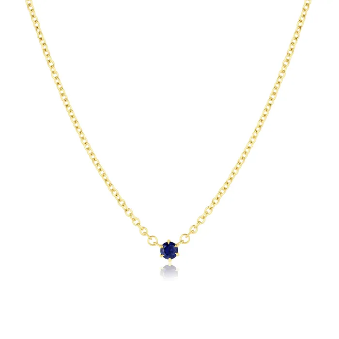 Necklaces Consider the Wldflwrs 6 Prong Sapphire Necklace
