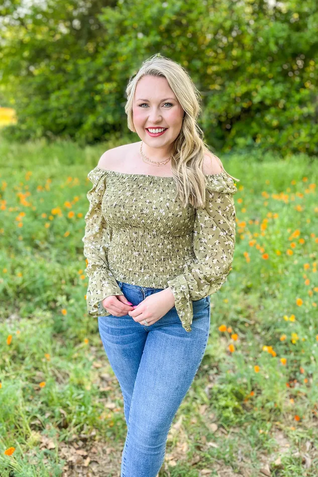 Necklaces Different For Girls Smocked Floral Top Southern Grace