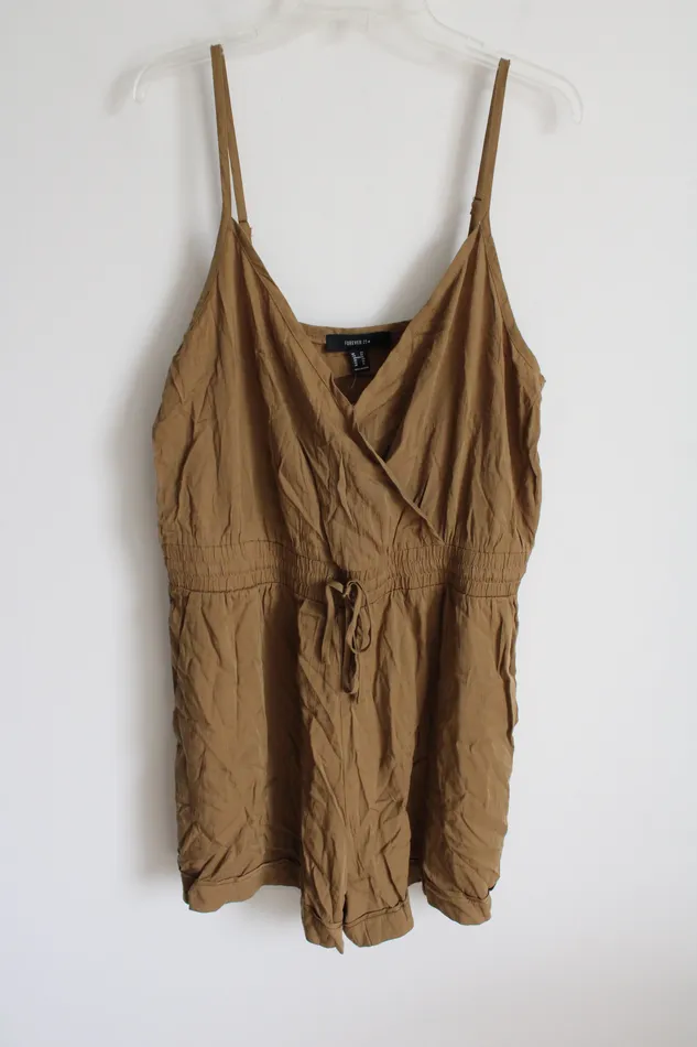 Necklaces Forever 21 Forever 21 Olive Green Romper 0X