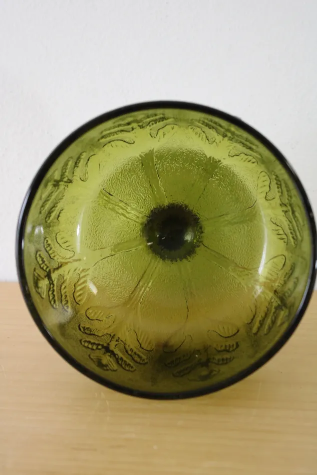 Necklaces FTD FTD Green Leaf 1978 Pedestal Dish