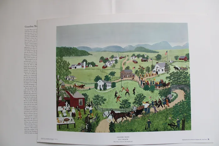Necklaces Jubilee Thrift A Portfolio Of Eight Paintings By Grandma Moses
