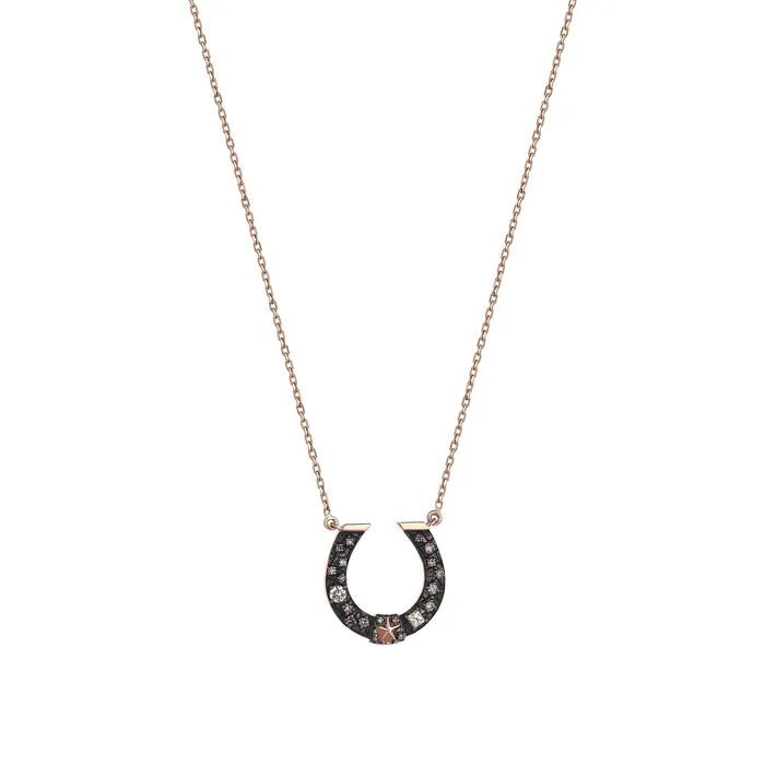Necklaces Kismet by Milka Mini Horseshoe Necklace