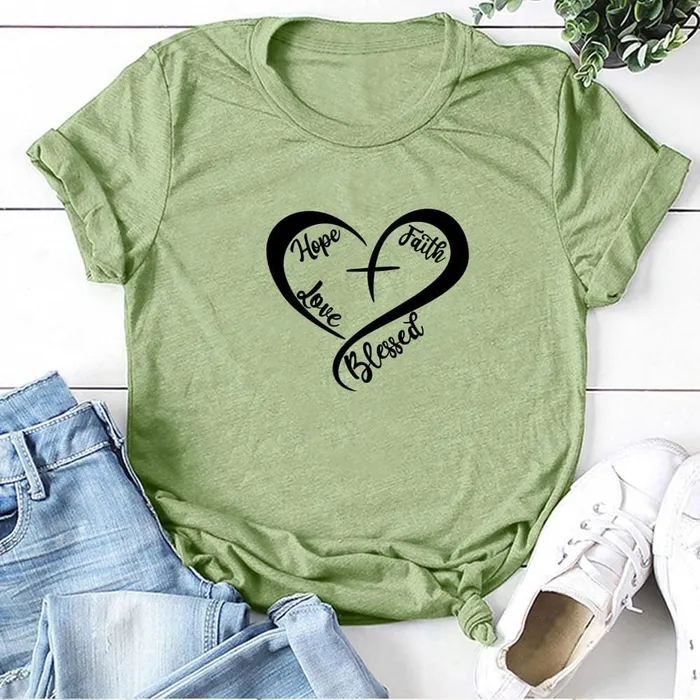 Necklaces Lords Guidance Christian TShirt br Blessed Heart