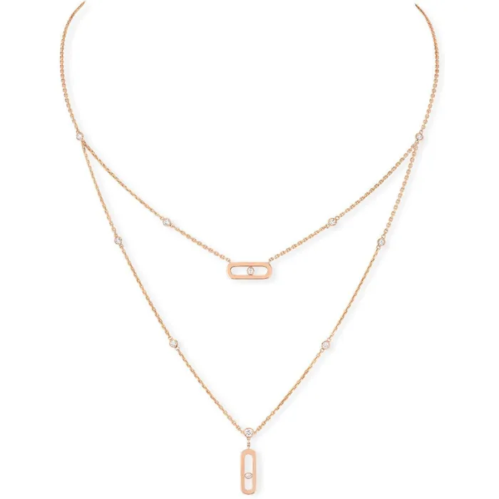 Necklaces Messika Move Uno 2 Row Diamond Necklace Messika
