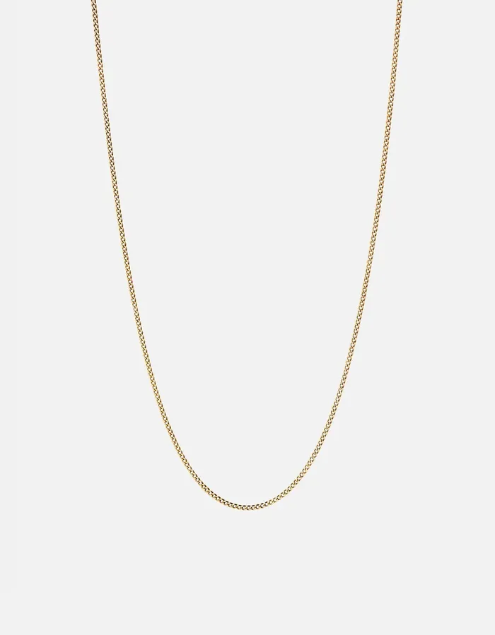 Necklaces Miansai 13mm Gold Vermeil Cuban Chain Necklace Polished