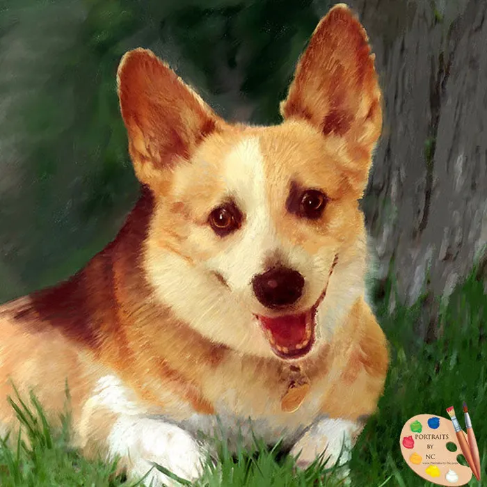 Necklaces Portraits by NC Corgi Pet Portraits Pet Portraits Painted From Photo Necklaces Portraits by NC Corgi Pet Portraits Pet Portraits Painted From Photo