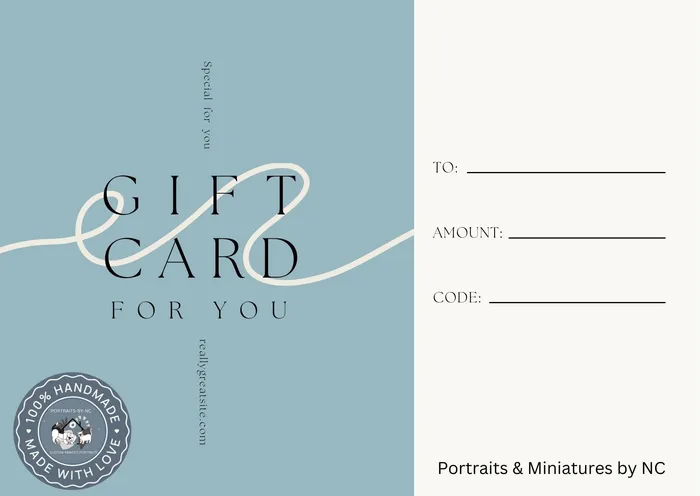 Necklaces Portraits by NC Gift Card