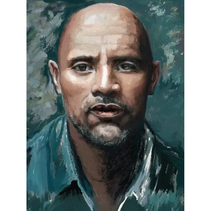 Necklaces Portraits by NC Portrait of a Man Custom Painted Male Portraits