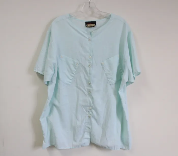 Necklaces Positive Reactions Positive Reactions Light Blue Soft Scrub Top L