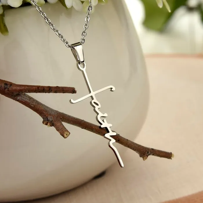 Necklaces ShineOn Fulfillment Faith Cross Necklace Philippians 413