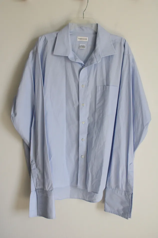 Necklaces Van Heusen Van Heusen Light Blue Button Down Shirt 18 12 3839
