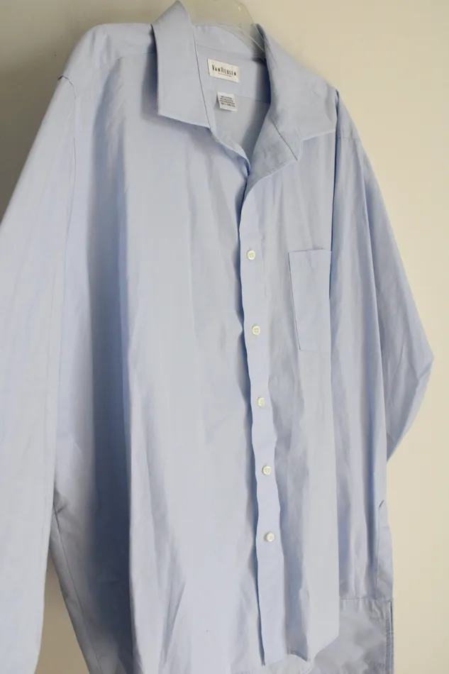 Necklaces Van Heusen Van Heusen Light Blue Button Down Shirt 18 12 3839