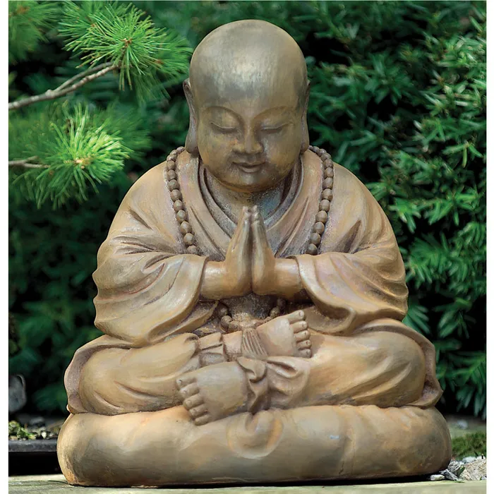 Necklaces Wesco Gassho Garden Monk Statue