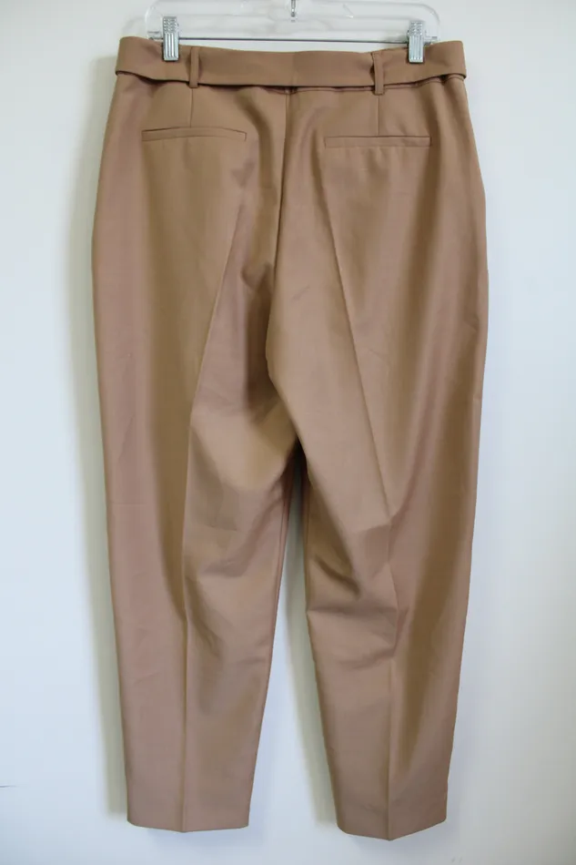 NEW Hobbs London Harrietta Trouser Brown Belted Trouser Pant 8 Hobbs London Earrings