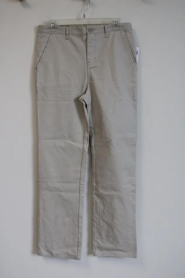 NEW Old Navy Straight Khaki Pants Youth 18 Old Navy Earrings