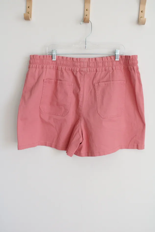 NEW Time And Tru Pink Denim Shorts XXL 20 Time And Tru Necklaces