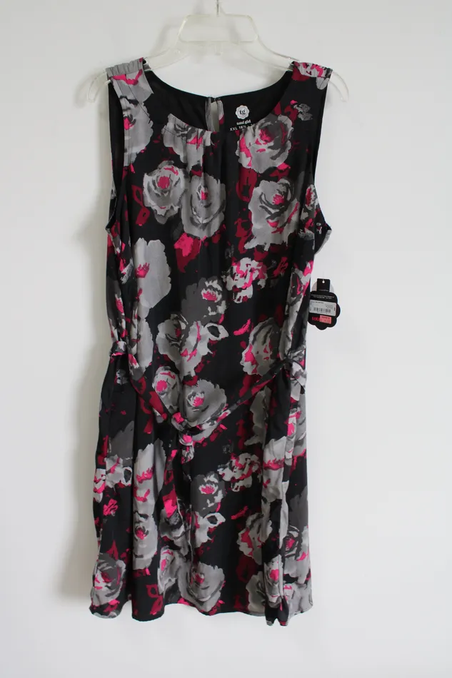 NEW Total Gril Blue Floral Dress 18 1220 12 Total Girl Rings