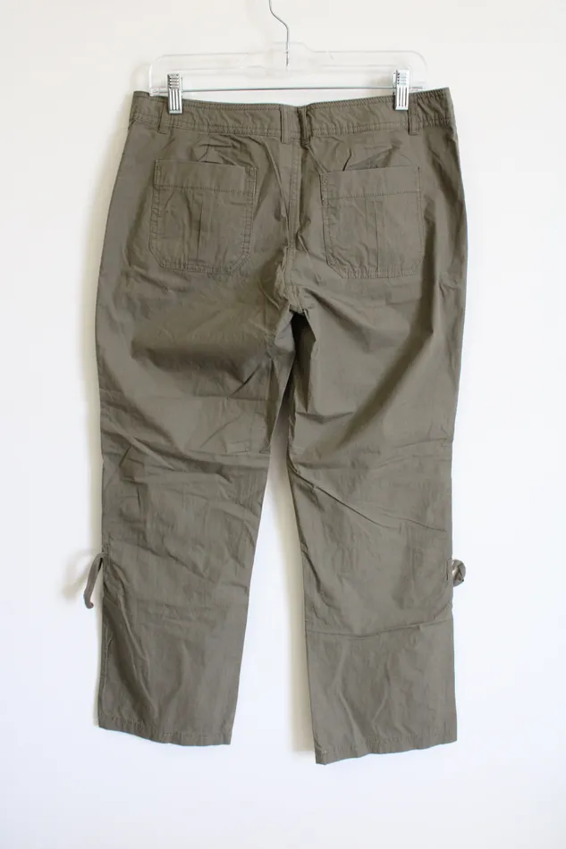 New York Co Olive Green Khaki Lightweight Pant 8 New York Company Earrings