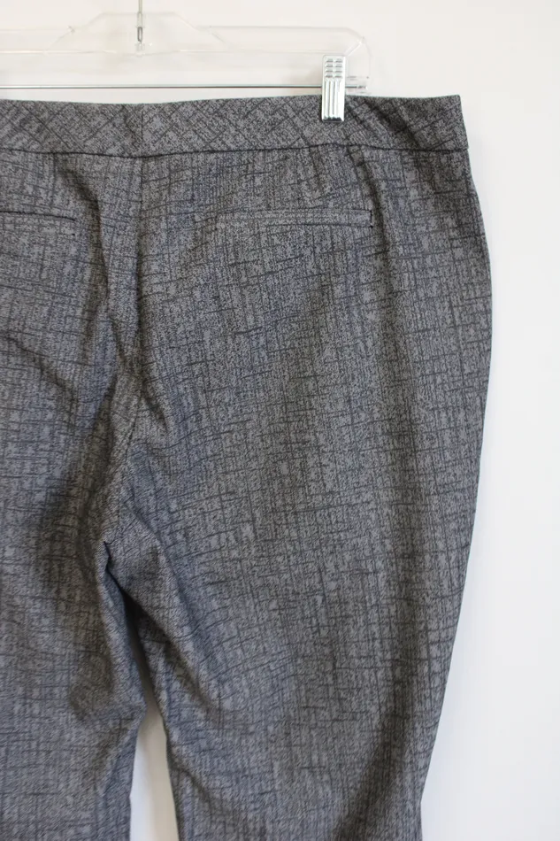 New York Company New York Co Gray Plaid Trouser Pant 16 Earrings