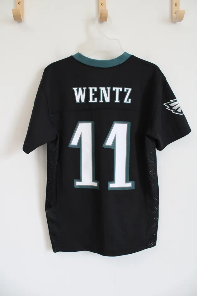 NFL Team Apparel Philadelphia Eagles 11 Wentz Jersey Youth M 1012 NFL Earrings