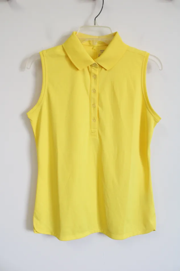 Nike Golf DriFit Sleeveless Yellow Tank M Nike Earrings
