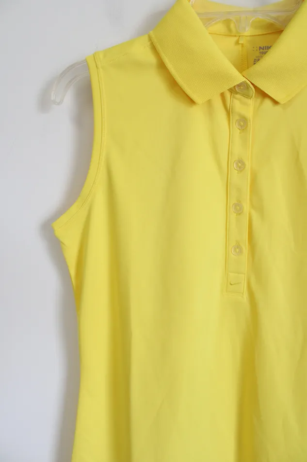 Nike Golf DriFit Sleeveless Yellow Tank M Nike Earrings