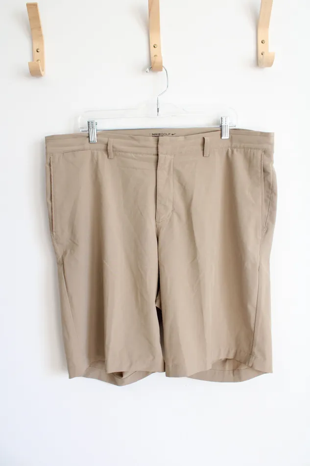 Nike Golf Standard Fit Tan Shorts 38 Nike Earrings