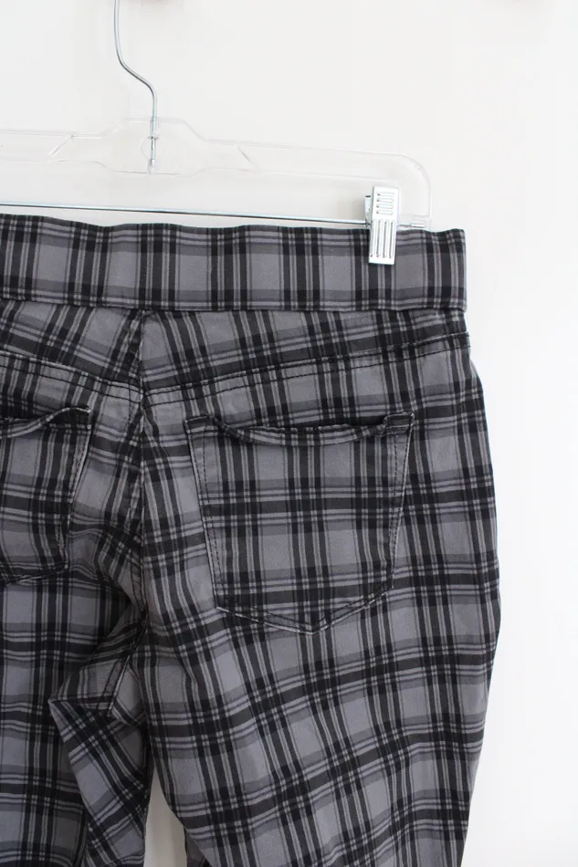 Nine West Necklaces Nine West Jeans Heidi PullOn Skinny Black Gray Plaid Pants 6