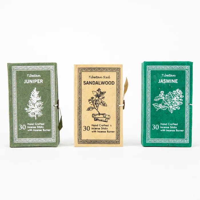 Nirvana Mala Juniper Incense Sticks with Burner Necklaces