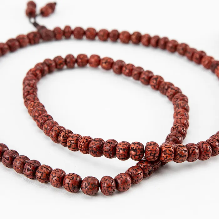 Nirvana Mala Red Rudraksha Mala and Bracelet Bracelets