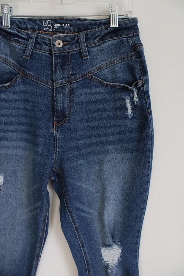 No Boundaries High Rise Distressed Jeans 11 No Boundaries Earrings