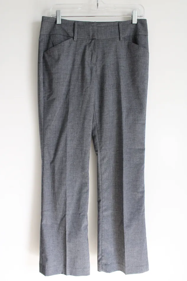 NYC 7th Avenue Suiting Collection Gray Trouser Pant 4 New York Company Earrings