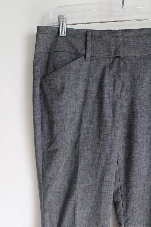NYC 7th Avenue Suiting Collection Gray Trouser Pant 4 New York Company Earrings