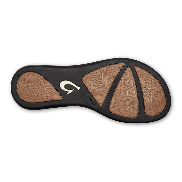 OluKai Aukai Womens Everyday Leather Slippers CopperDark Java OLUKAI Earrings