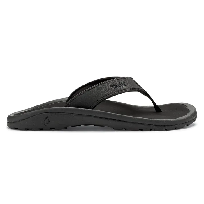 OluKai Ohana Mens Sandal Black OLUKAI Rings