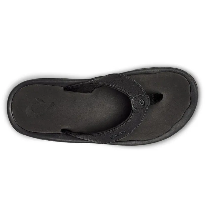OluKai Ohana Mens Sandal Black OLUKAI Rings