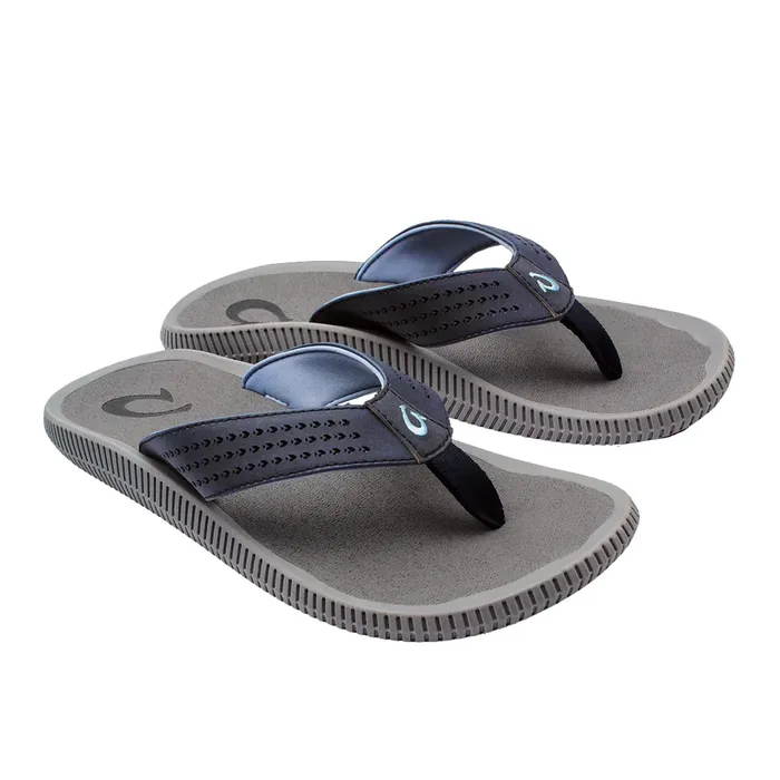 OLUKAI Rings OluKai Ulele Mens Sandals Blue Depth on Charcoal