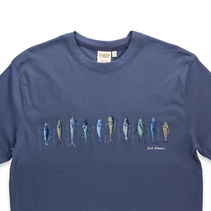 Pacific Creations Game Fish Mens TShirt TANKSTREAM Rings
