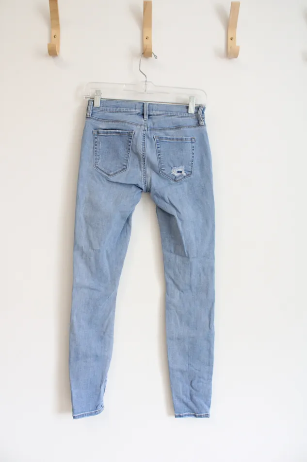 Pacsun Necklaces Pacsun Super Stretch Jegging Light Wash Distressed Jeans 24 1