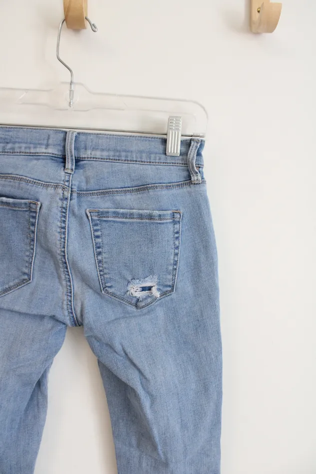 Pacsun Necklaces Pacsun Super Stretch Jegging Light Wash Distressed Jeans 24 1