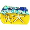 PAMPEANAGLASS Rings Soap Dish White StarFish