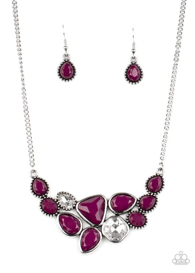 Paparazzi Accessories Earrings Breathtaking Brilliance Purple