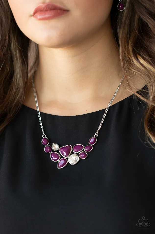 Paparazzi Accessories Earrings Breathtaking Brilliance Purple