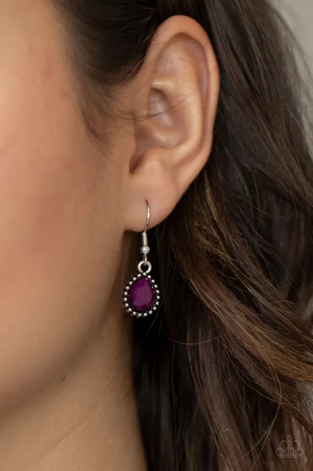Paparazzi Accessories Earrings Breathtaking Brilliance Purple