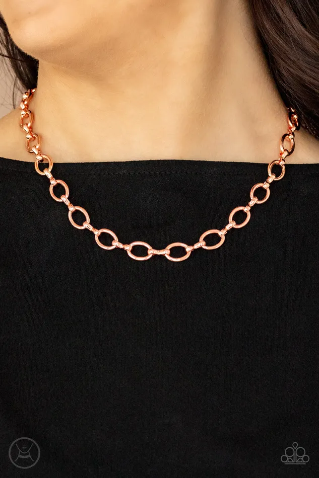 Paparazzi Accessories Earrings Craveable Couture Copper