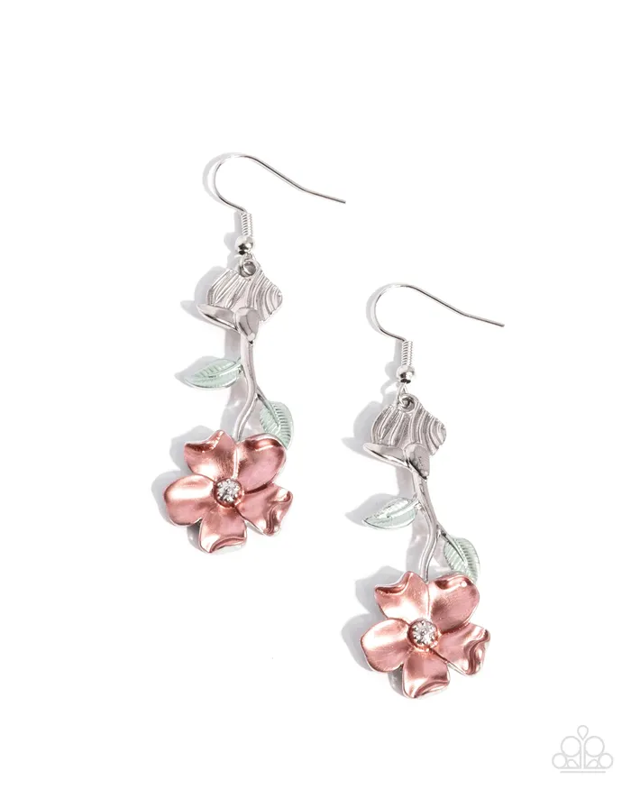 Paparazzi Accessories Earrings Flourishing Activity Orange