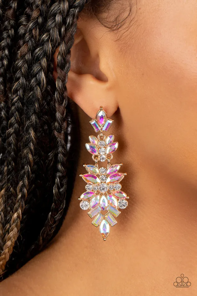Paparazzi Accessories Earrings Frozen Fairytale Multi